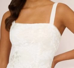 Adrianna Papell Sequin Embroidered Sheath Dress With Grosgrain Straps In Ivory 9 Adrianna Papell Sequin Embroidered Sheath Dress With Grosgrain Straps In Ivory -Adrianna Papell Shop AP1E210481 AA194 Regular Detail