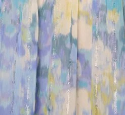 Adrianna Papell Plus Size Watercolor Floral Print Gown With Off The Shoulder Neckline In Blue Multi 9 Adrianna Papell Plus Size Watercolor Floral Print Gown With Off The Shoulder Neckline In Blue Multi -Adrianna Papell Shop AP1E210484 AA461 Plus Alternate