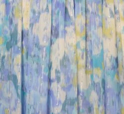 Adrianna Papell Watercolor Floral Print Gown With Off The Shoulder Neckline In Blue Multi -Adrianna Papell Shop AP1E210484 AA461 Regular Alternate