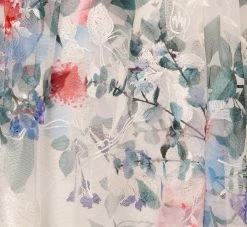 Adrianna Papell Floral Printed Sleeveless Midi Dress With Sheer Details In Ivory Multi -Adrianna Papell Shop AP1E210491 AH170 Regular Alternate