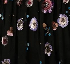 Adrianna Papell Ankle-Length Gown With Multicolor Floral Beading In Black Multi 11 Adrianna Papell Ankle-Length Gown With Multicolor Floral Beading In Black Multi -Adrianna Papell Shop AP1E210500 AC964 Regular Alternate