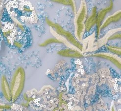 Adrianna Papell Sequin Floral Embroidered Sheath Dress With Cap Sleeves In Blue Green Multi 10 Adrianna Papell Sequin Floral Embroidered Sheath Dress With Cap Sleeves In Blue Green Multi -Adrianna Papell Shop AP1E210525 AB396 Regular Alternate