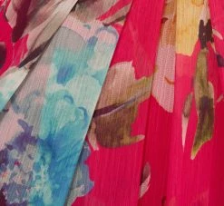 Adrianna Papell Floral Chiffon Halter Gown With Illusion Details In Pink Multi 11 Adrianna Papell Floral Chiffon Halter Gown With Illusion Details In Pink Multi -Adrianna Papell Shop AP1E210560 AE970 Regular Alternate