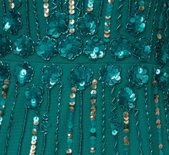 Adrianna Papell Cold Shoulder Beaded Cape Gown In Vivid Emerald 13 Adrianna Papell Cold Shoulder Beaded Cape Gown In Vivid Emerald -Adrianna Papell Shop AP1E210651 AA314 Regular Alternate