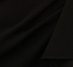 Adrianna Papell High Low Crepe Halter Gown With Organza Draping In Black -Adrianna Papell Shop AP1E210658 AA002 Regular Alternate