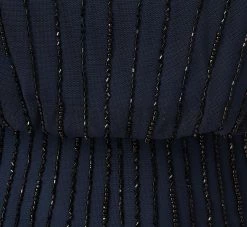 Adrianna Papell Line Beaded Blouson Mermaid Gown With Halter Neckline In Navy Black -Adrianna Papell Shop AP1E210842 AB410 Regular Alternate