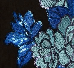 Adrianna Papell Floral Sequin One Shoulder Column Gown In Black Blue Multi 11 Adrianna Papell Floral Sequin One Shoulder Column Gown In Black Blue Multi -Adrianna Papell Shop AP1E210946 AP986 Regular Alternate