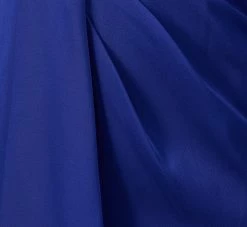 One-Shoulder Satin Draped Sheath Dress With Crepe Back And Cape In Royal Sapphire -Adrianna Papell Shop MD1E206840 AN401 Regular Alternate