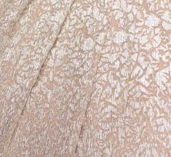 Pleated Foiled Long Column Dress With Slit And Flutter Sleeves In Silver Gold -Adrianna Papell Shop MD1E207436 AH063 Regular Alternate