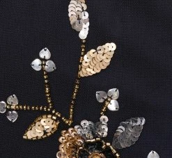 Floral Sequin Beaded Gown With Three-Quarter Length Bell Sleeves In Twilight 11 Floral Sequin Beaded Gown With Three-Quarter Length Bell Sleeves In Twilight -Adrianna Papell Shop MD1E208425 AD410 Regular Alternate