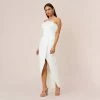 Strapless Gown With Draped Skirt In Ivory