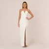 Strapless Column Gown In Ivory