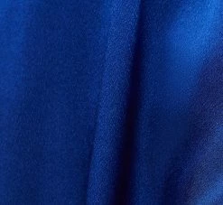 Twist Front Satin Gown With Cutout In True Blue 11 Twist Front Satin Gown With Cutout In True Blue -Adrianna Papell Shop MN1E206933 AA400 Regular Detaill