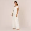 Off-The-Shoulder Jumpsuit With Bows In Ivory
