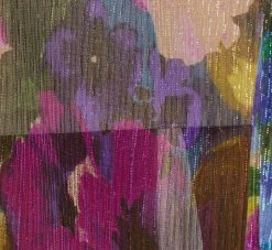 Floral-Print Metallic Crinkled Mesh Long Halter Tiered Dress In Magenta 11 Floral-Print Metallic Crinkled Mesh Long Halter Tiered Dress In Magenta -Adrianna Papell Shop MN1E207665 AA670 Regular Detaill