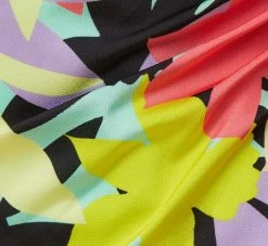 Floral-Print Asymmetrical Midi-Length Cocktail Dress In Coral Multi -Adrianna Papell Shop MN1E207843 AA955 Regular Detaill