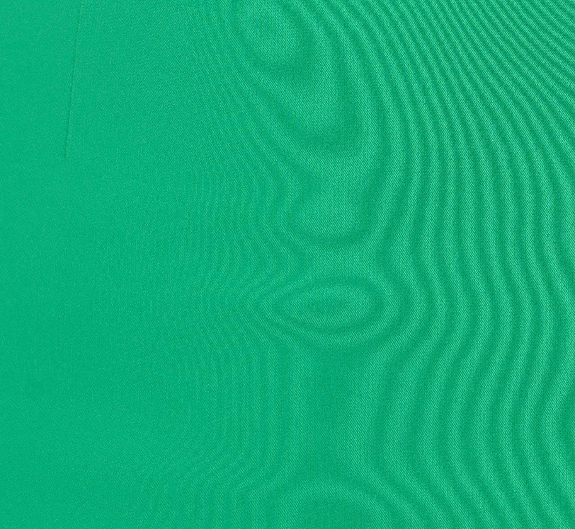 Crepe Popover Midi Dress With Fringe Trim In Summer Green 6 Crepe Popover Midi Dress With Fringe Trim In Summer Green - Image 6