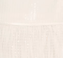 Metallic Knit Asymmetrical Sheath Dress With Ruffle Accent In Ivory -Adrianna Papell Shop MN1E208401 AA194 Regular Alternate