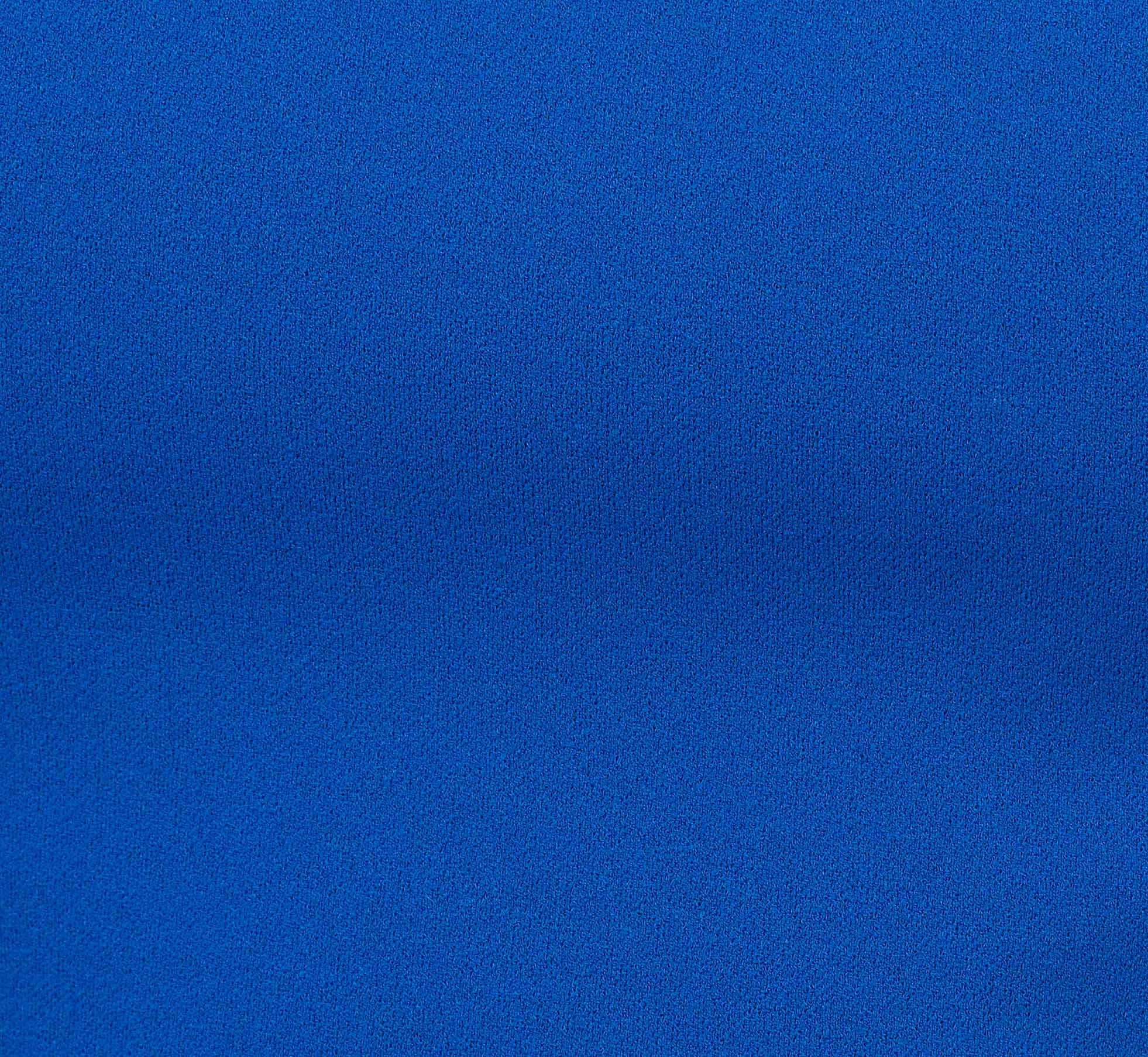 Knit Crepe Midi Dress With Feather Shoulder Accents In Dark Cobalt 6 Knit Crepe Midi Dress With Feather Shoulder Accents In Dark Cobalt - Image 6